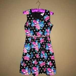Justice. Girls Sleeveless. Floral Dress. Size 14